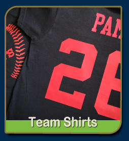 team shirts with numbers and names